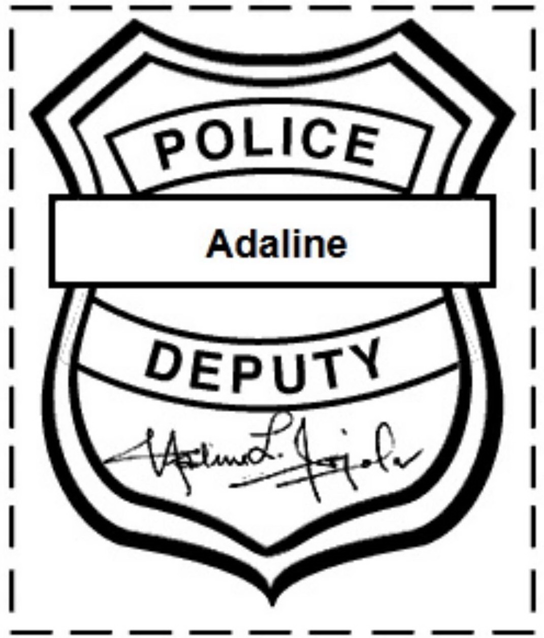 Free Printable Police Badge Template Hd Photos Clipart
