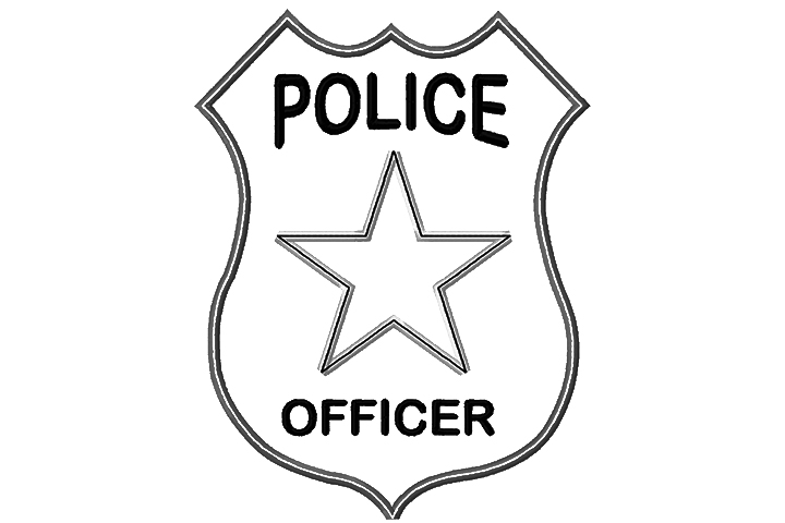Police Badge Coloring Image Png Clipart