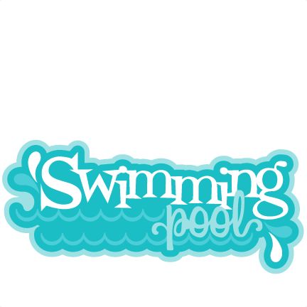 Swimming Pool Svg Scrapbook Title Water Park Clipart