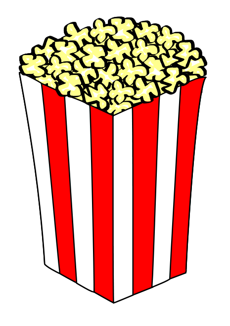 Popcorn Black And White Images Hd Photos Clipart