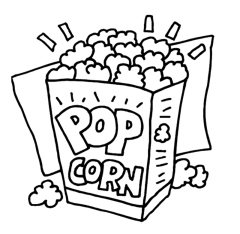 Cartoon Popcorn Popcorn Graphics Popcorn Icon Clipart