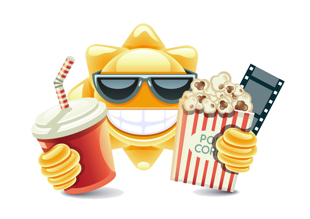Popcorn Sun Coca-Cola Cinema Download HD PNG Clipart
