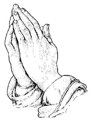 Praying Hands Prayer Young Girl Praying Vector Clipart