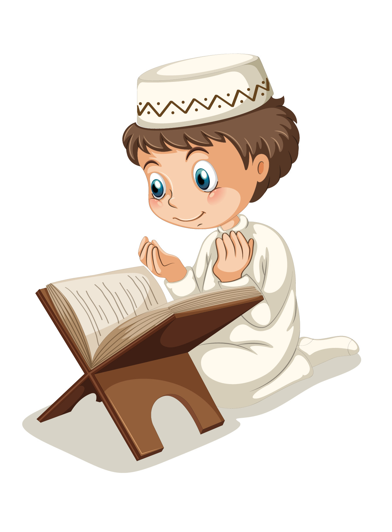 Boy Muslim Reading Islam Free Download PNG HD Clipart
