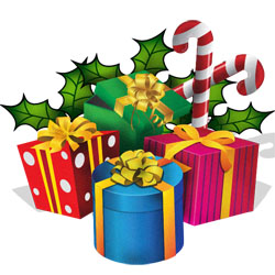 Clipart Christmas Presents Ribbons Transparent Image Clipart