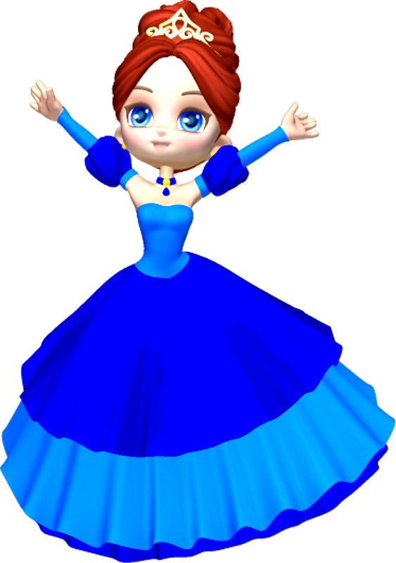 Princess In Blue Clipart Clipart