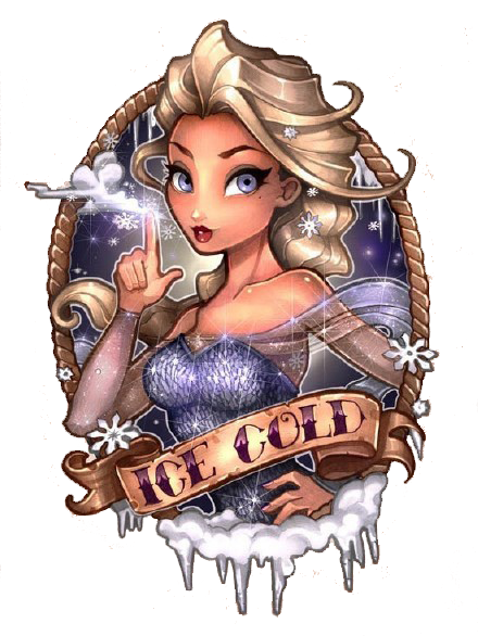 Queen Olaf Painted Elsa Snow Ice T-Shirt Clipart