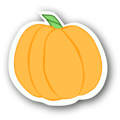 Pumpkin Sticker Clipart