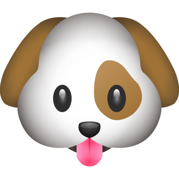 Emoticon Cute Sticker Poodle Dog Puppy Emoji Clipart