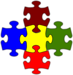 5 Piece Puzzle Image Png Clipart