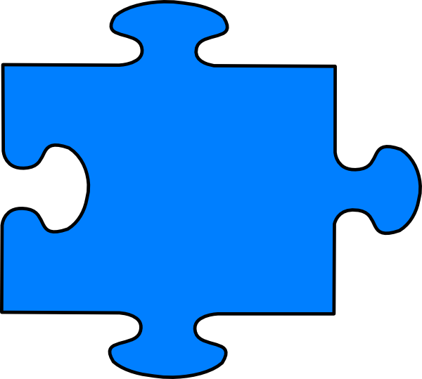 Blue Puzzle At Vector Png Image Clipart