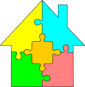 House Puzzle At Vector Hd Image Clipart