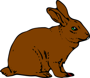 Brown Rabbit At Clker Vector Hd Image Clipart