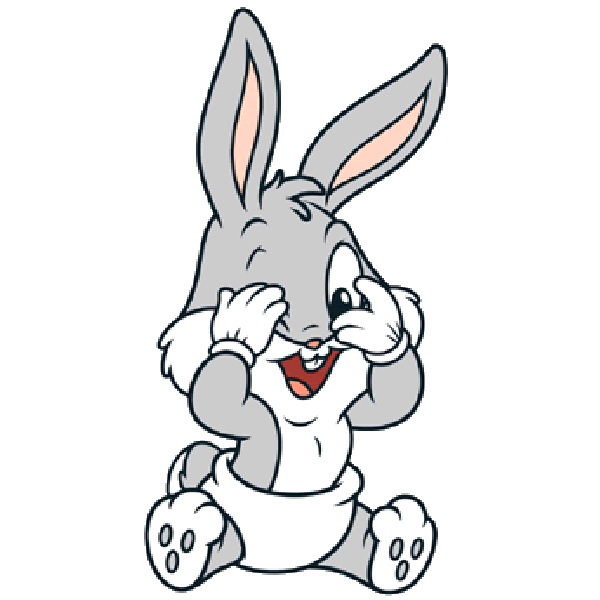 Cute Bunnies Sprouting Bugs Cartoon Selling Rabbit Clipart