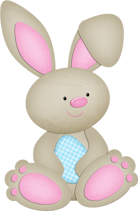 Day Shower Rabbit Baby Happy Easter Bunny Clipart