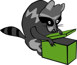 Raccoon Opening At Vector Hd Photo Clipart