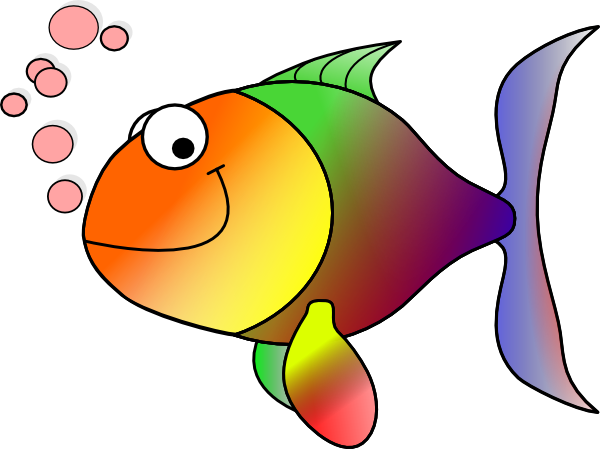 Rainbow Fish At Clker Vector Png Image Clipart