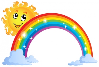 Sunshine And Rainbow Hd Photo Clipart