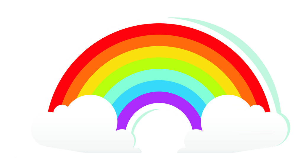 Rainbow Cartoon Cloud Free Clipart HD Clipart