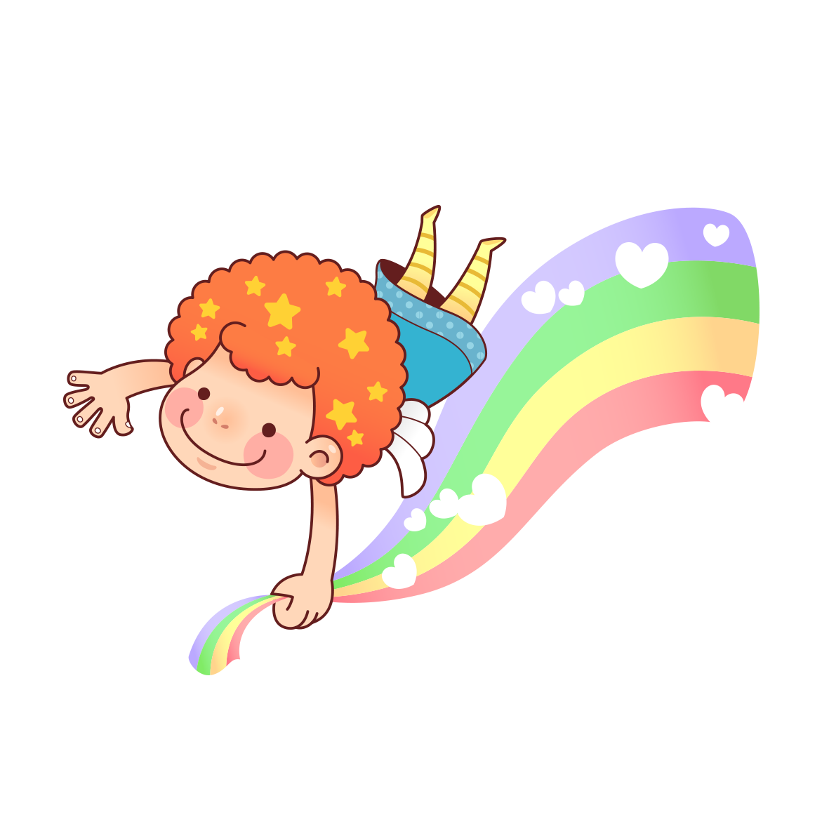 Characters Rainbow Adobe Cartoon Illustrator Free Photo PNG Clipart