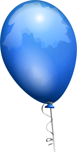 Of Blue Shiny Balloon With Shades Clipart