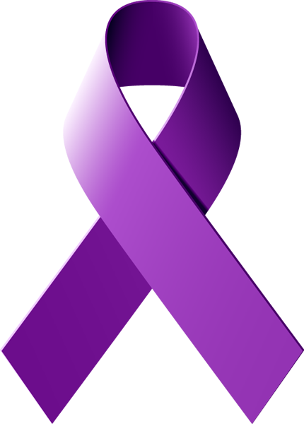 Purple Cancer Ribbon Free Download Clipart
