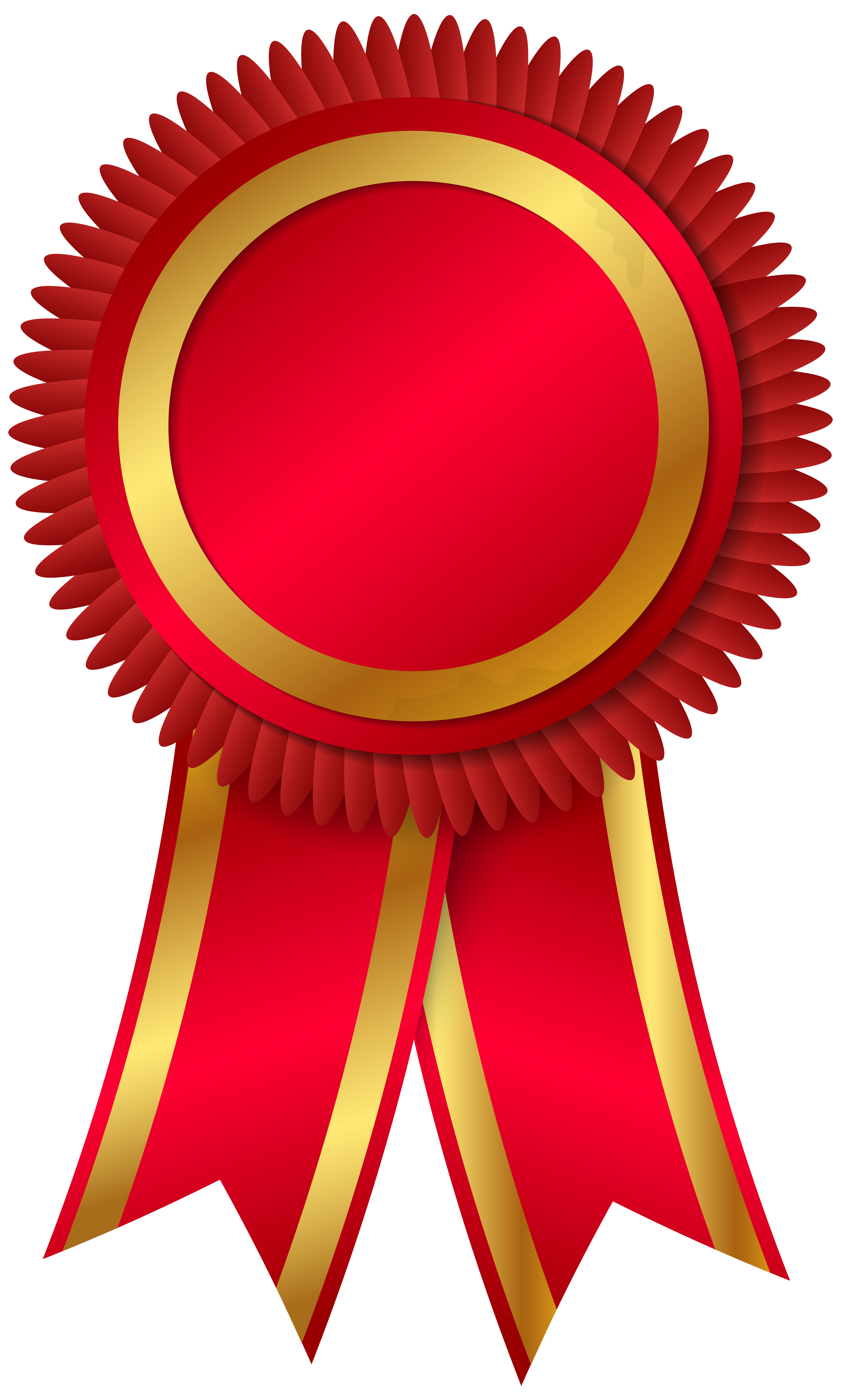 Golden Ribbon Rosette Award Cup PNG Image High Quality Clipart