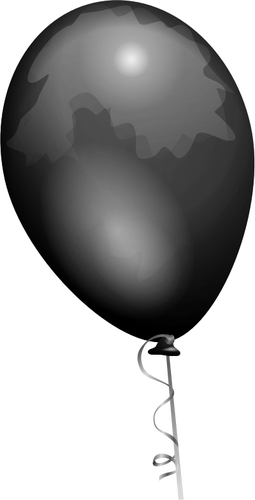 Of Black Shiny Balloon With Shades Clipart