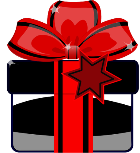 Gift Box With A Ribbon Clipart