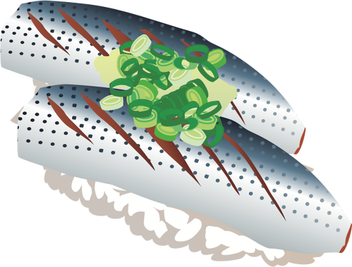 Sardine Sushi Clipart