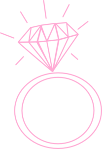 Diamond Ring Pink At Clker Vector Clipart