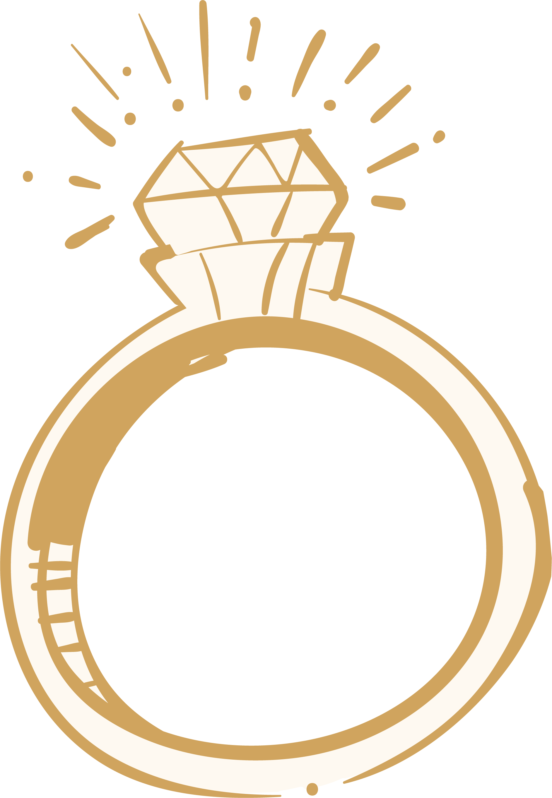 Ring Diamond Rings Sparkling Wedding Free HD Image Clipart