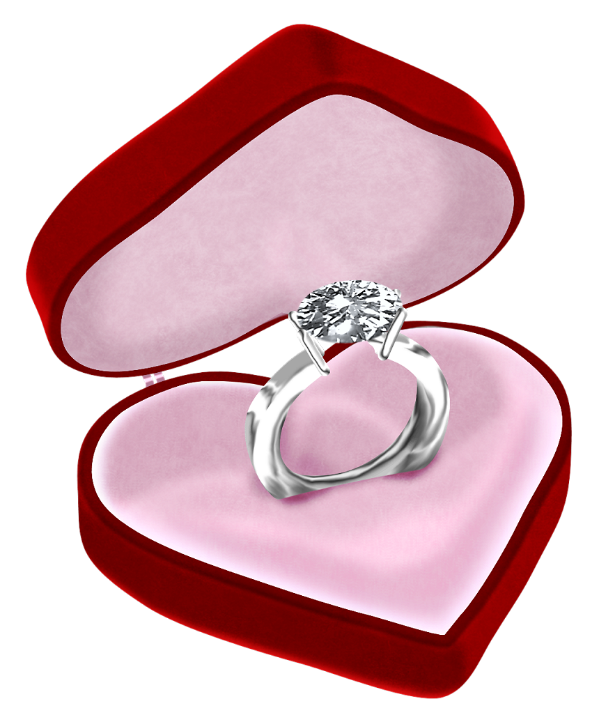 Box Heart Diamond Jewellery Picture Engagement In Clipart