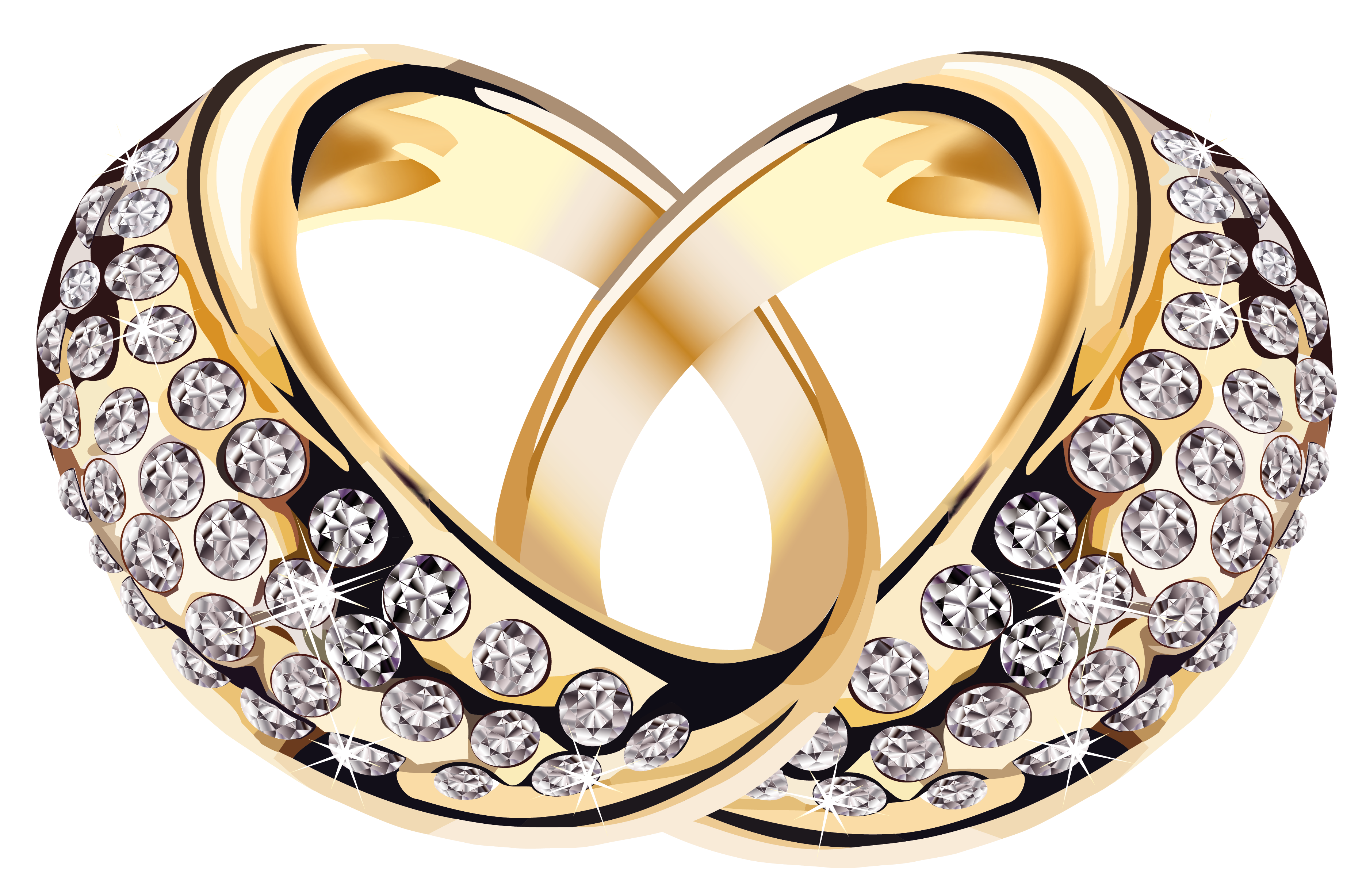 Picture Jewellery Gold Rings Diamonds Necklace Ring Clipart