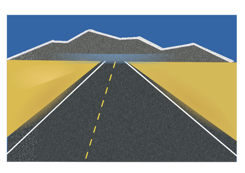 Of Open Road Clipart