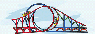 The Roller Coaster Ride Of Images Clipart