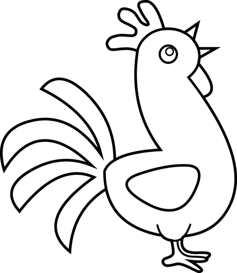 Rooster Black And White Images Transparent Image Clipart
