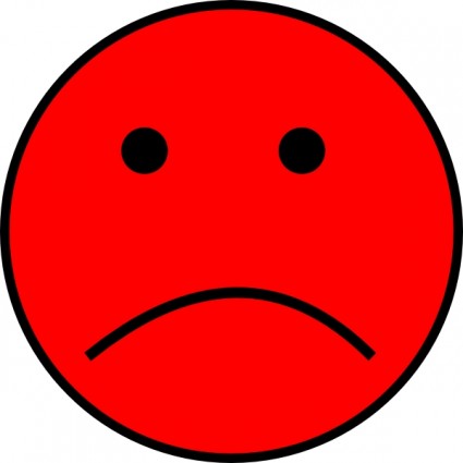 Sad Face Frowny Face Vector In Open Clipart