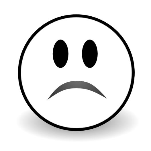 Black Sad Face To Use Resource Clipart