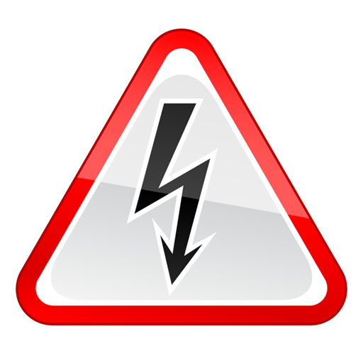 Electricity Symbol Hazard High Safety Voltage Clipart