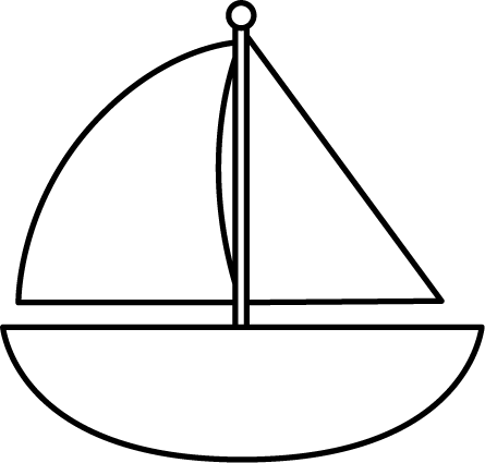 Black And White Sailboat Black And White Clipart