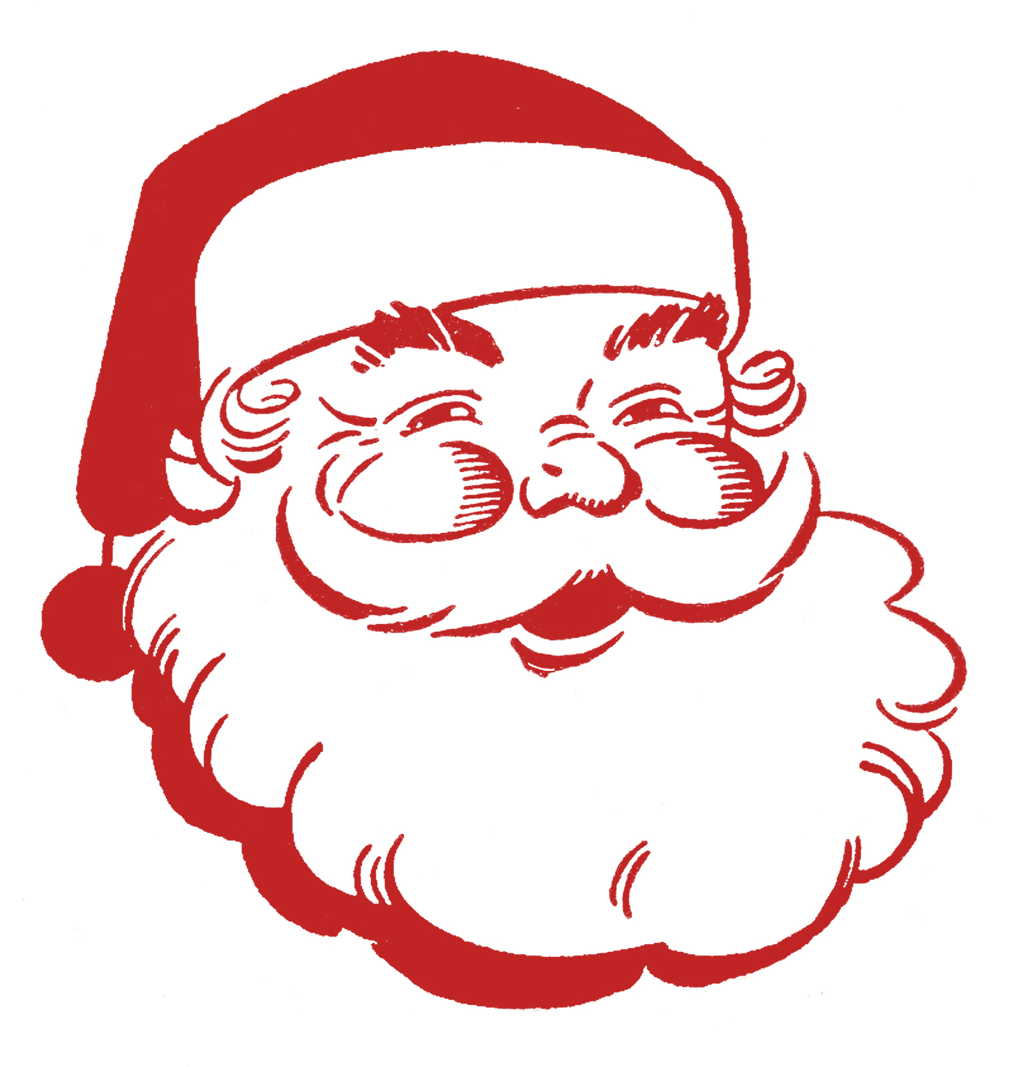 Retro Christmas Jolly Santa The Graphics Fairy Clipart