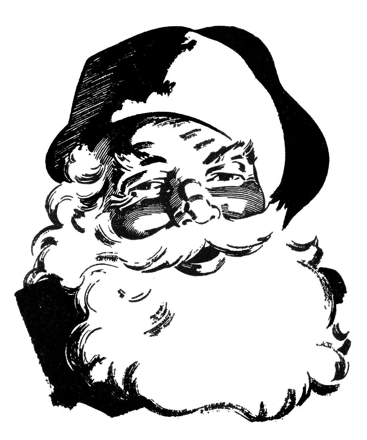 Retro Christmas Wonderful Santa The Graphics Fairy Clipart
