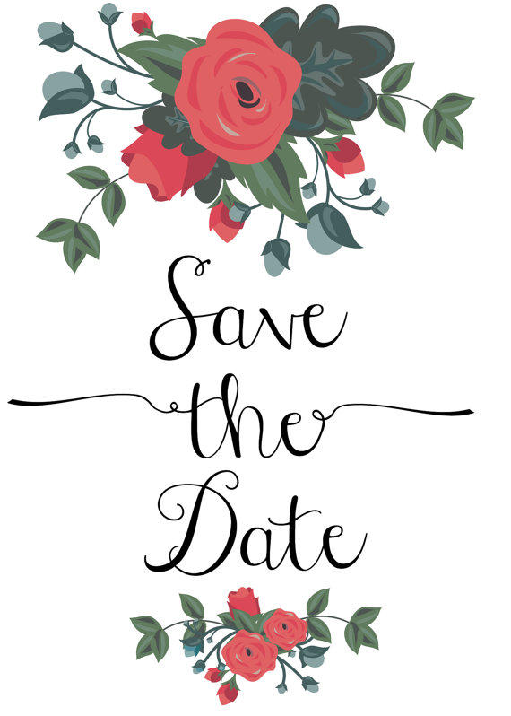 Free For Save The Date Cards Clipart