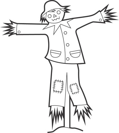 Scarecrow Black And White Png Images Clipart