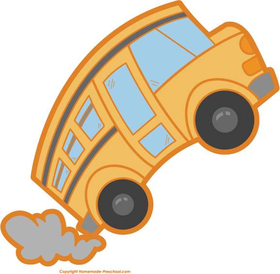 School Bus Black And White 3 Clipart
