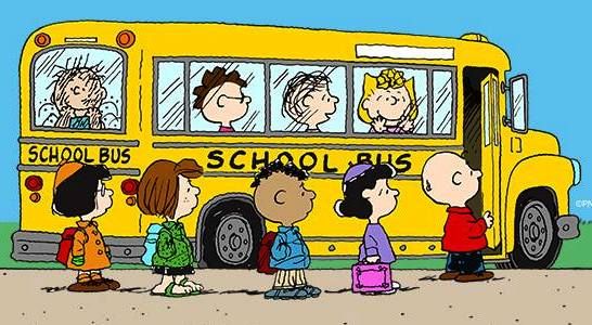 School Bus Bus Transportation School Peanuts Gang Clipart