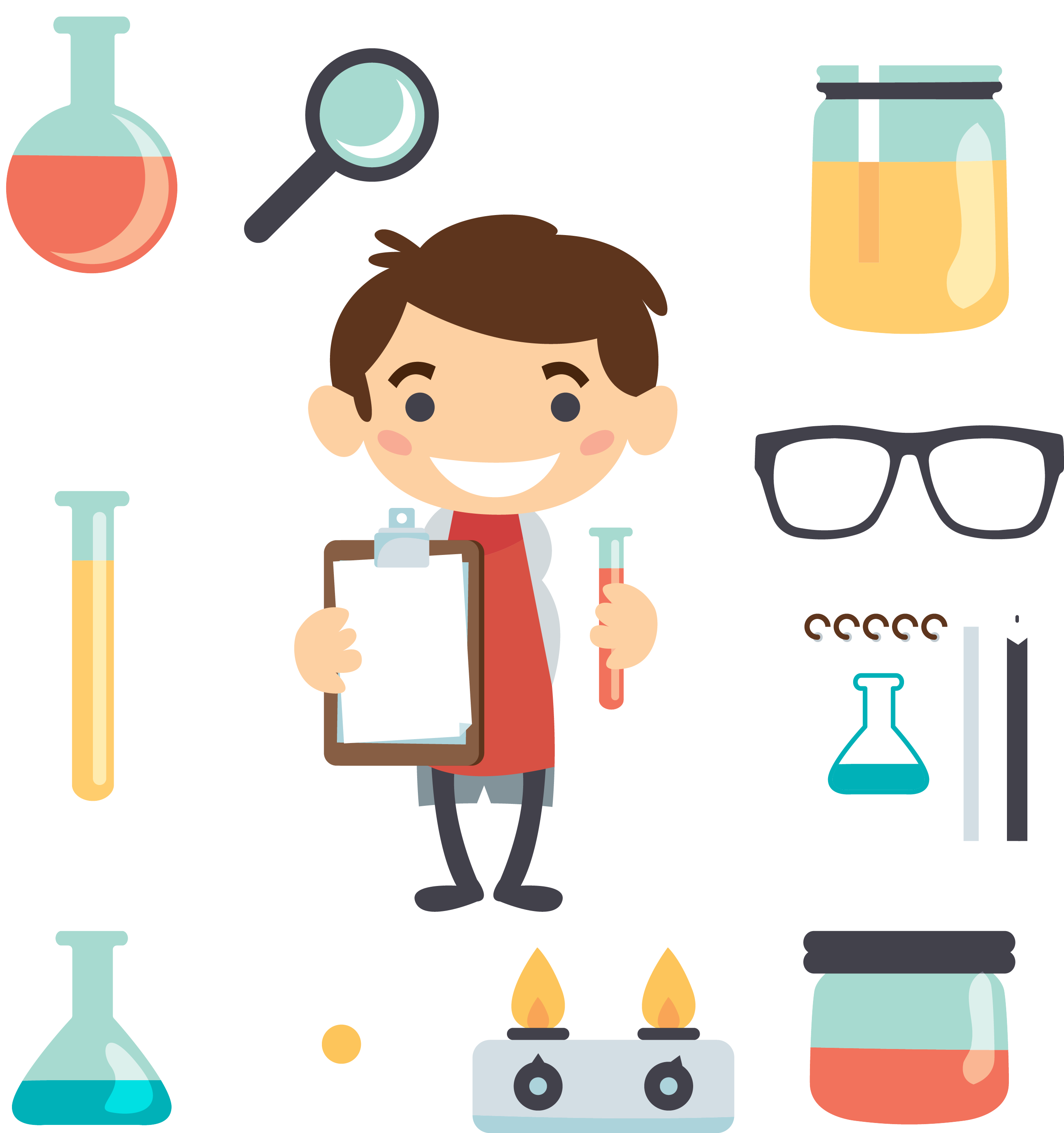 Vector Observation Science Scientist Scientists Laboratory Method Clipart