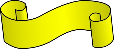 Yellow Flourish Scroll Vector For Download Clipart