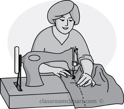 Person Sewing Free Download Clipart
